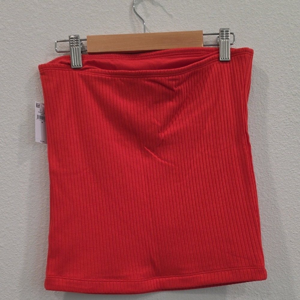 Old Navy Red Ribbed Strapless Camisole Tube Top - Picture 6 of 7